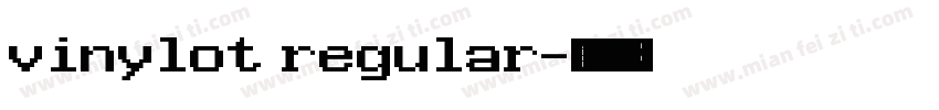 vinylot regular字体转换